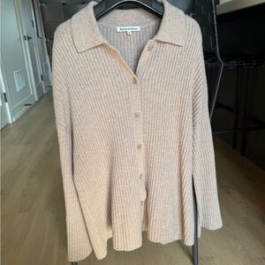 Reformation Women's Cashmere Collared Sweater